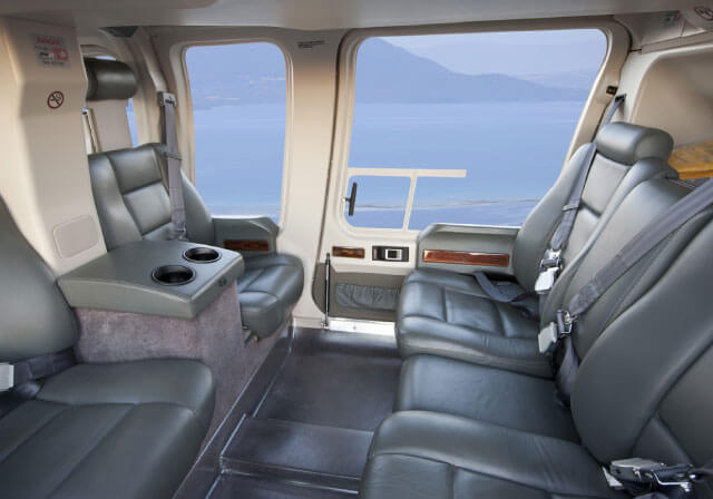 Interior Bell 407 Voe MTX - cabine executiva para o agronegócio