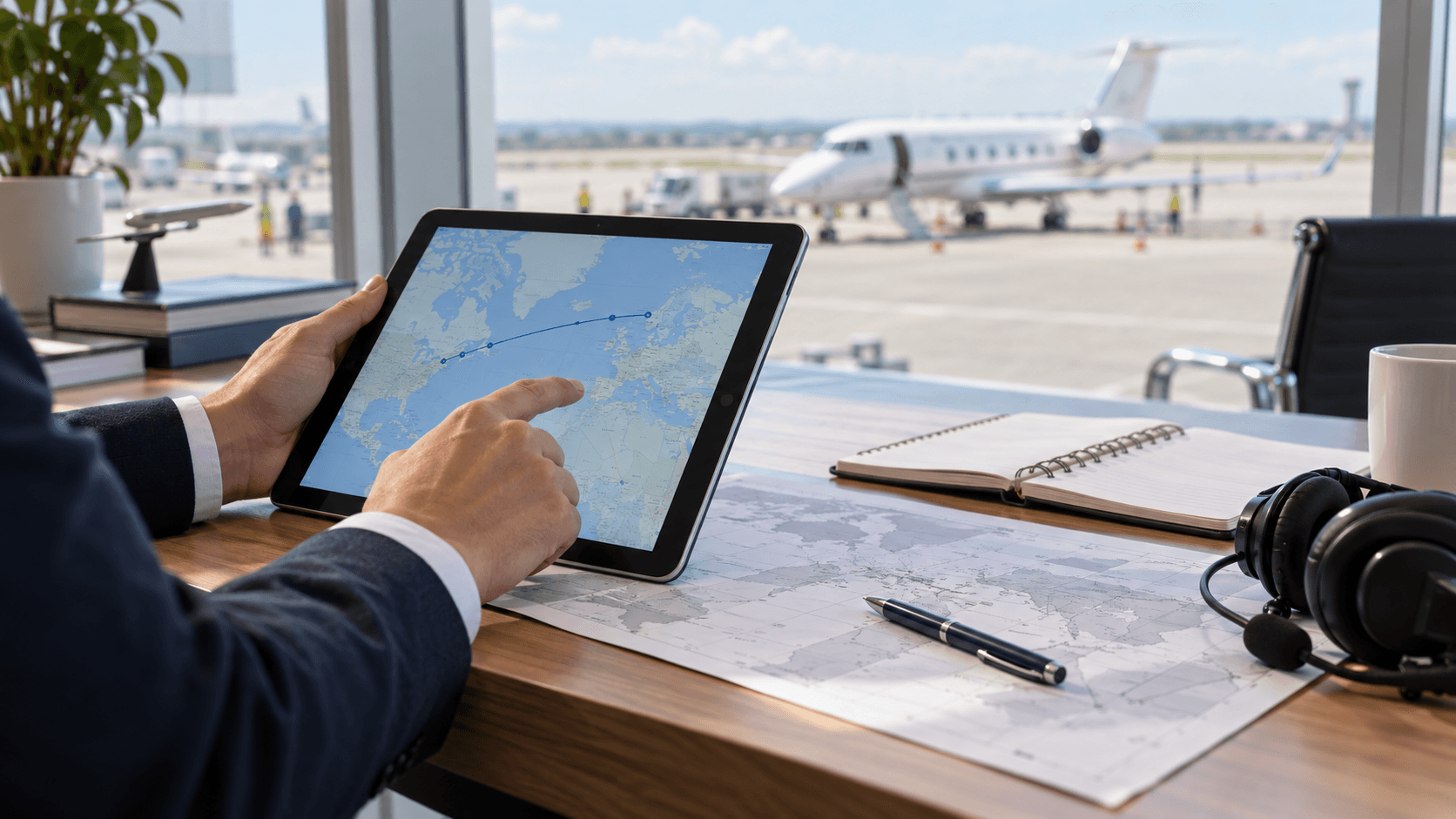 Planejamento de rota para fretamento aéreo executivo